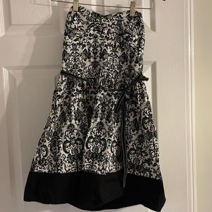 Strapless Damask Dress